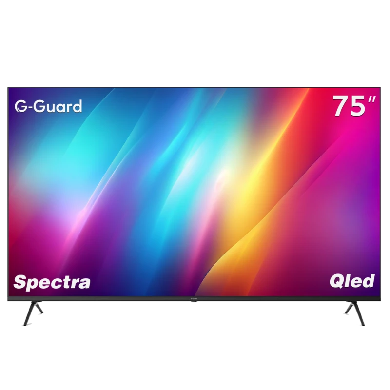 شاشة جي جارد 75 بوصة كيو ال اي دي ذكية SPECTRA بدقة 4K الترا اتش دي جوجل تي في دولبي اتموس - جي-جارد
